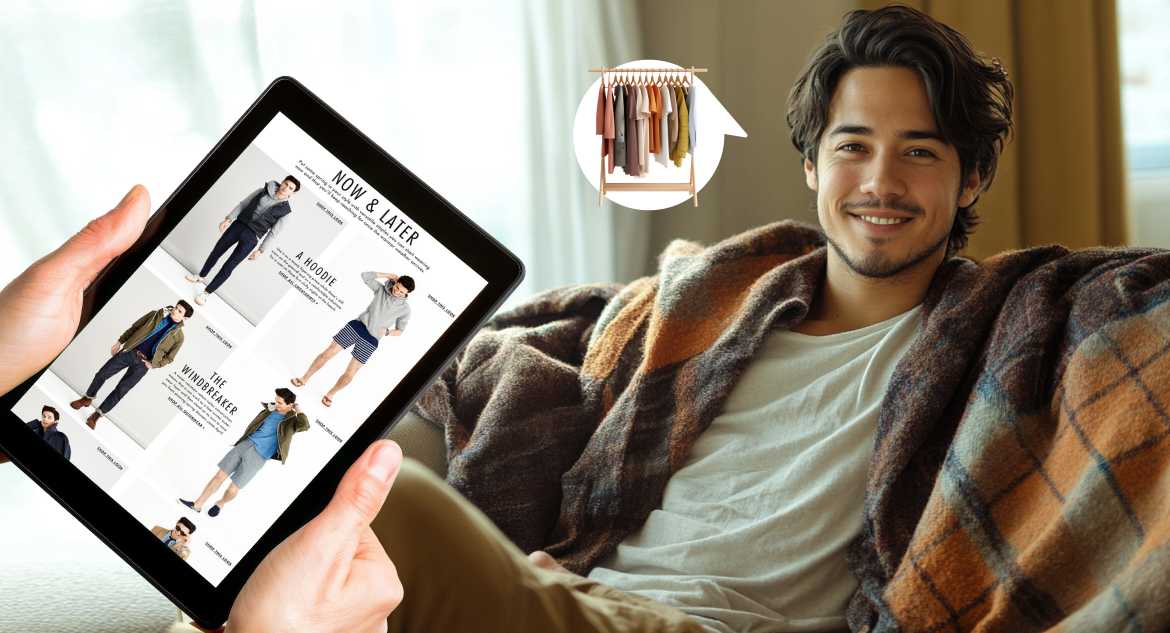 man-sit-on-sofa-and-see-online-store-built-with-ecommerce-cms-and-relevant-offers