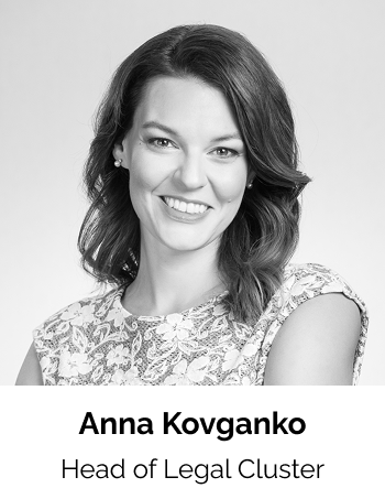 Anna Kovganko - Head of Legal Cluster
