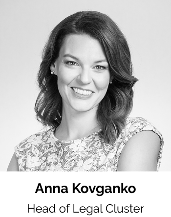 Anna Kovganko - Head of Legal Cluster