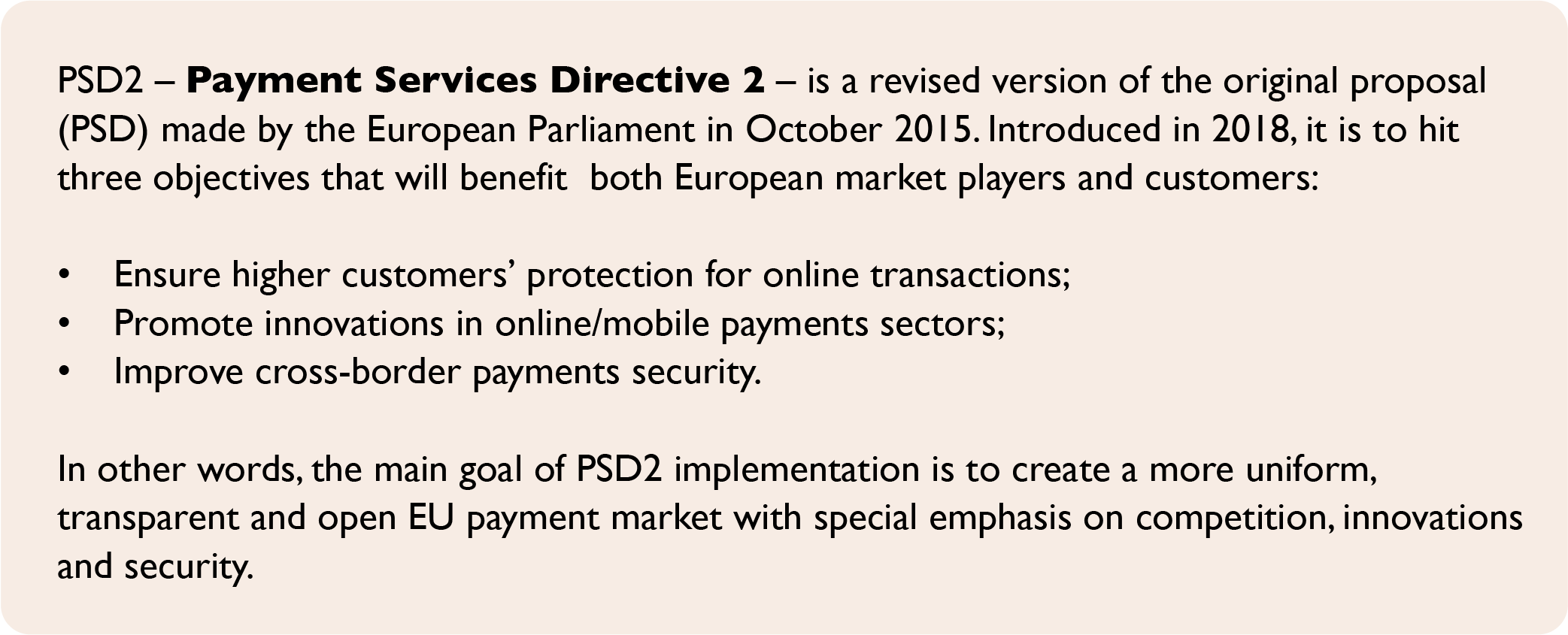 Payment Services Directive