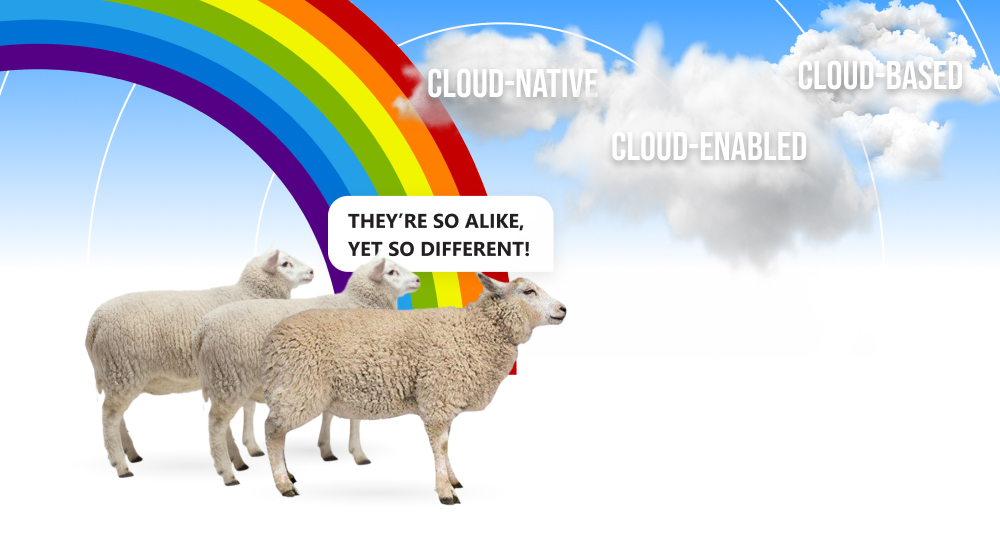 Lambs talk about different cloud app types.
