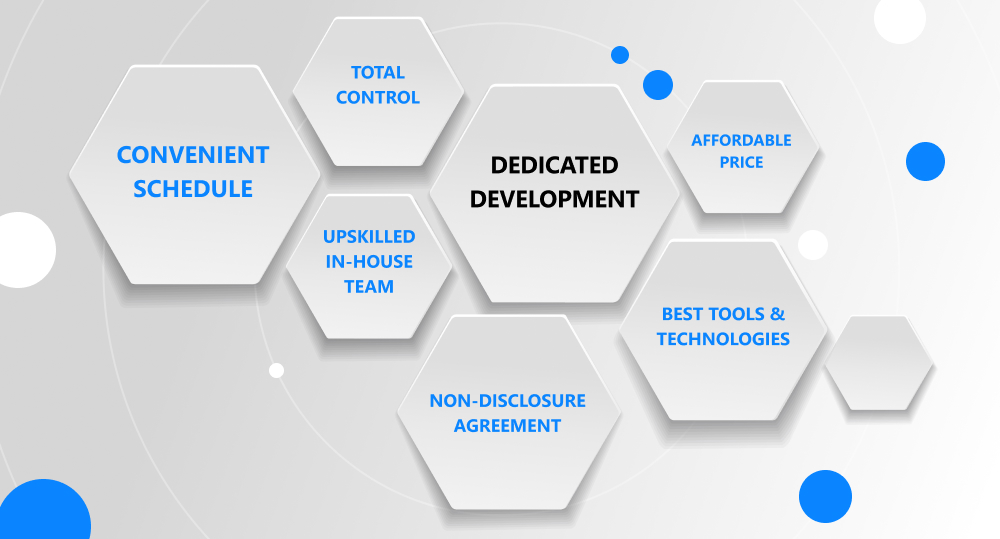 infographics on dedicated development