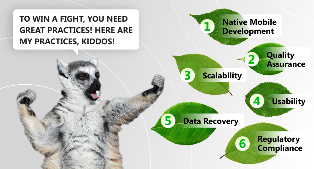 Lemur lists practices for drone control app creation.