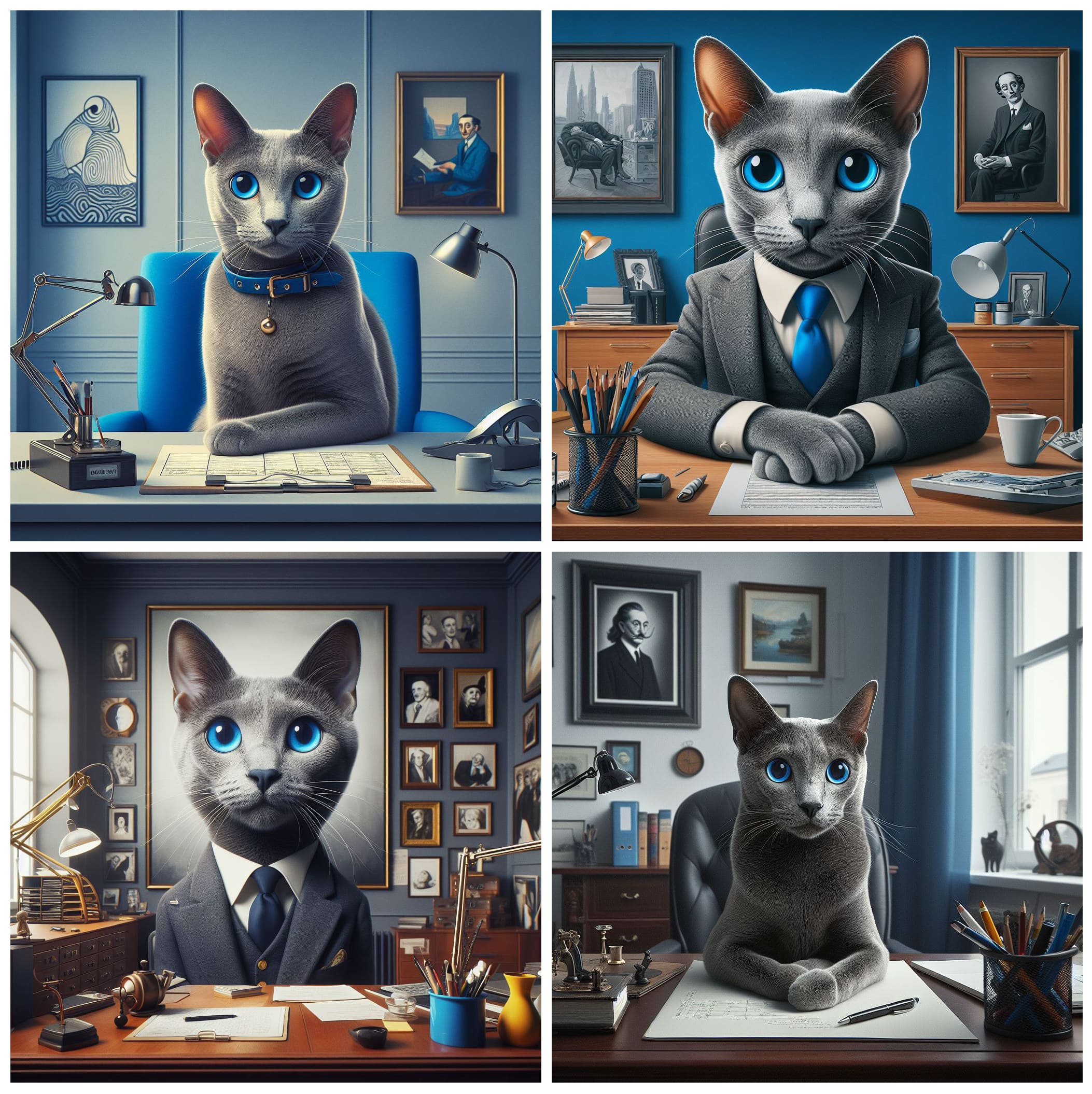 Russian blue cat images.