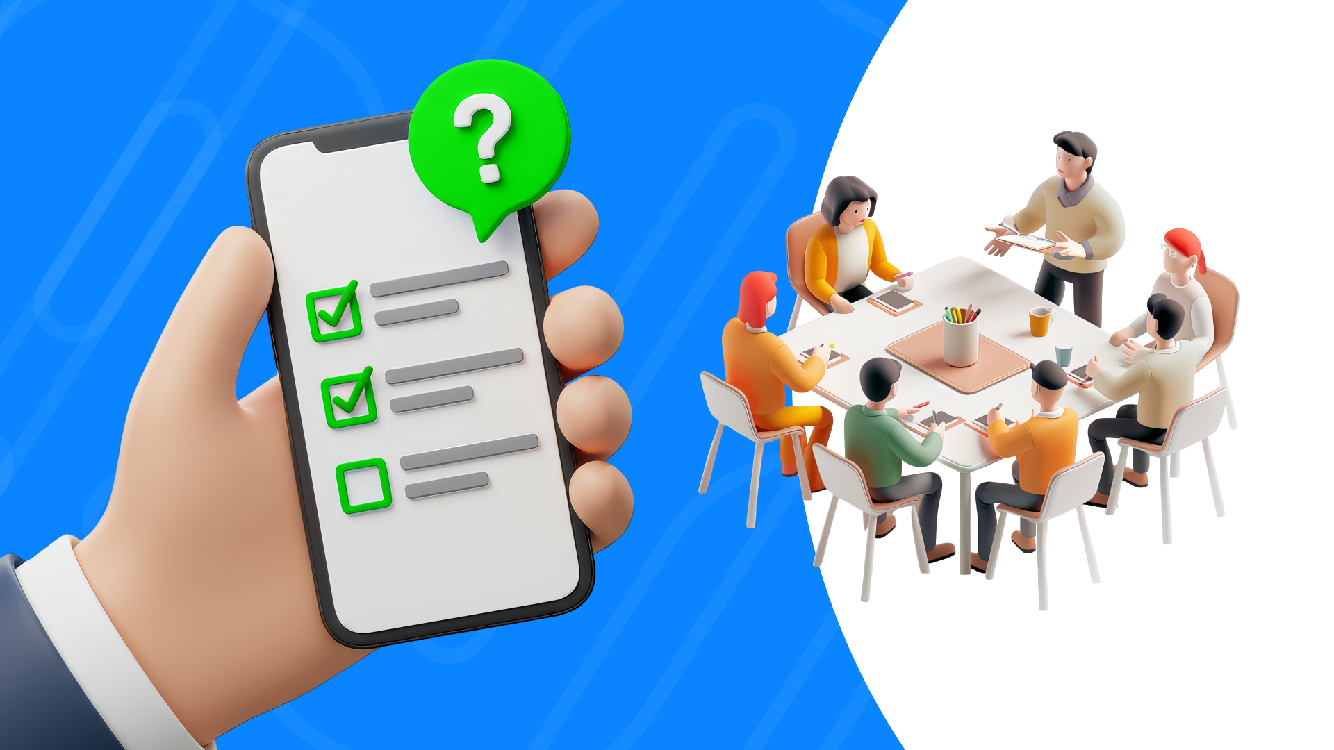 The image shows the team discussing the key features of the e-wallet